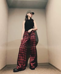 Star & Check Print Baggy（MT-97)