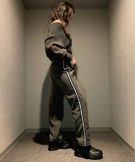 Side Ribbon Herringbone Slacks (Genderless) MT-80