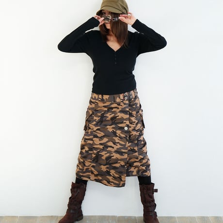 Camo Wrap Skirt (MT-68)