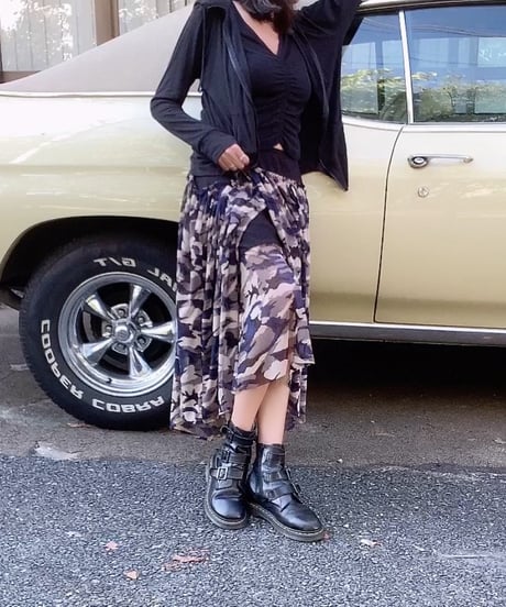 Camo Print Skirt/ Autumn Print Skirt (MT-76)