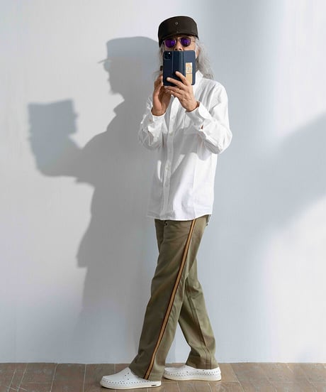 Side Ribbon Herringbone Slacks (Genderless) (MT-87)