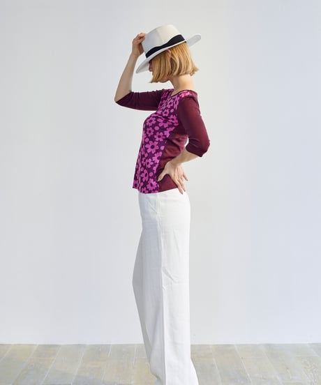 Pink  Half&Half  Top  (MT-42）