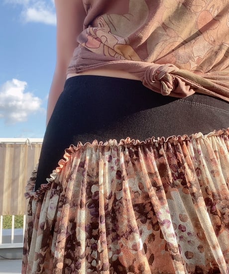 Camo Print Skirt/ Autumn Print Skirt (MT-76)