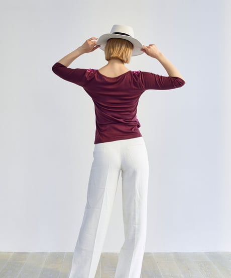 Pink  Half&Half  Top  (MT-42）