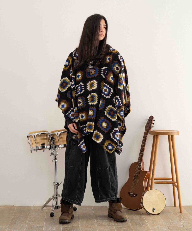 Retro Hooded Poncho MT-77 | Cloud Nine