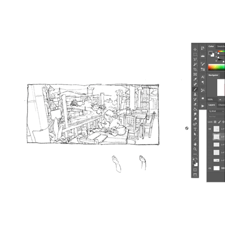 大人気イラストレーター しらこの仕事にまなぶ、絵作りの方法、日常への視点