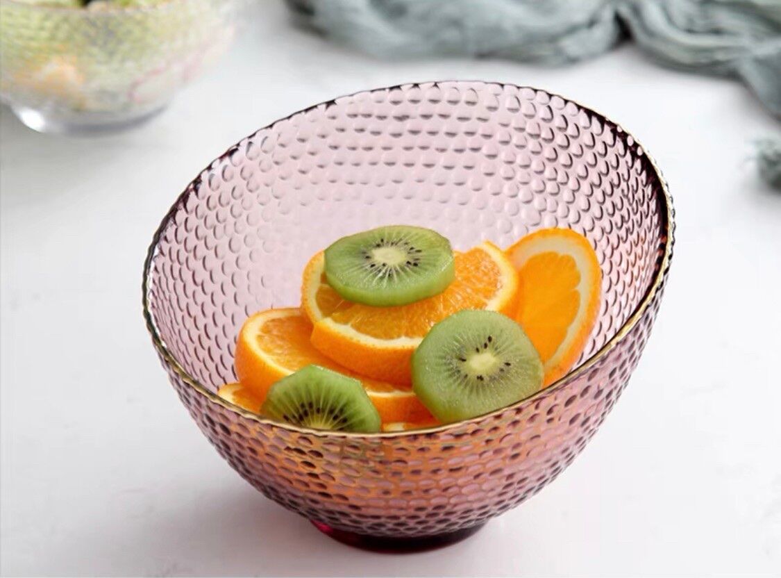 紫色のナス型ガラスボウル 紫色のナス型ガラスボウル 紫色のナス型ガラスボウル 工芸品
