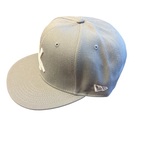 6PANEL CAP(NY LOGO)(GRAY）