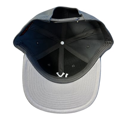 6PANEL CAP TYPE-1(チャコール) (つば裏グレー）