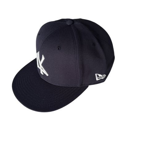 6PANEL CAP  TYPE-1(NAVY)(つば裏グレー）