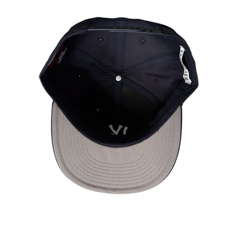6PANEL CAP  TYPE-1(NAVY)(つば裏グレー）