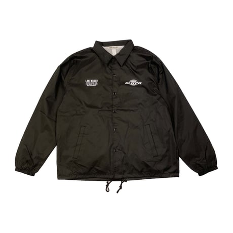 GLITCH OIL x LAKE KILLER COACH JACKET (BLACK）
