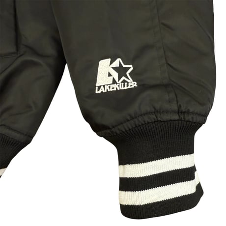 NYLON VARSITY JACKET (BLACK)