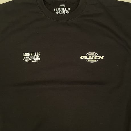 GLITCH OIL x LAKE KILLER SWEAT (BLACK）