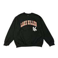 CREW NECK SWEAT(ARCH LOGO)(BLACK)
