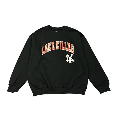 CREW NECK SWEAT(ARCH LOGO)(BLACK)