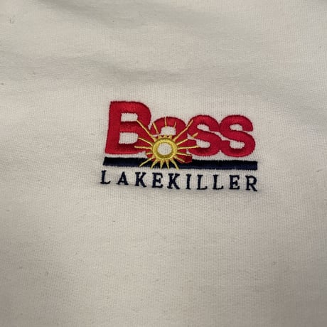 1POINT BASS LOGO SWEAT(WHITE）
