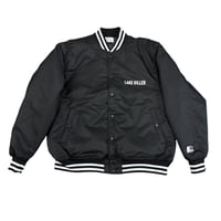 NYLON VARSITY JACKET (BLACK)