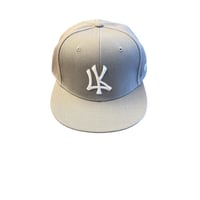 6PANEL CAP(NY LOGO)(GRAY）