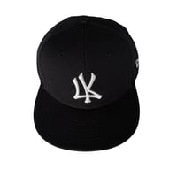 6PANEL CAP  TYPE-1(BLACK)(つば裏ブラック）