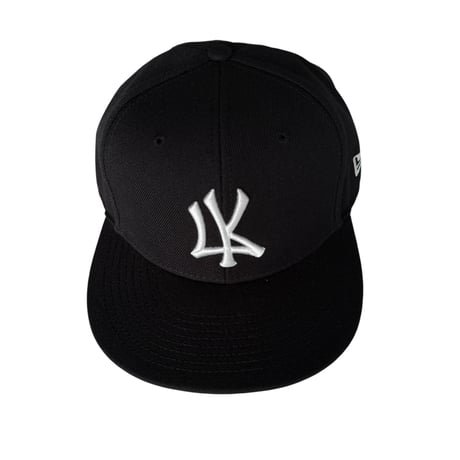 6PANEL CAP  TYPE-1(BLACK)(つば裏ブラック）
