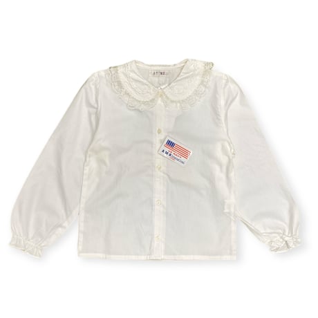 130cm｜DEADSTOCK｜Retro Frill L/S Blouse