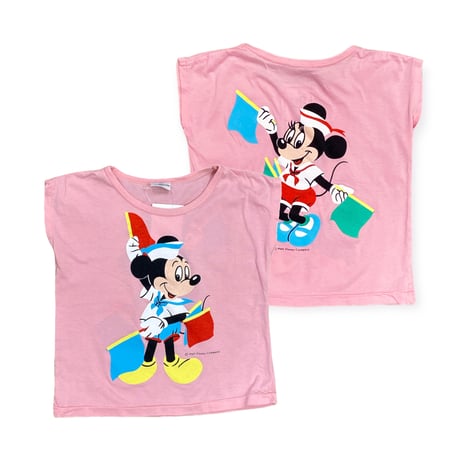 90～100cm｜80’s-90's VINTAGE｜Dia Club Retro Mickey & Minnie Sleeveless T-shirt
