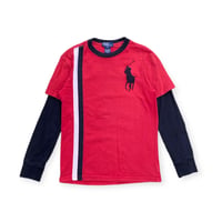 130cm｜USED｜Ralph Lauren Big Pony L/S T-shirt