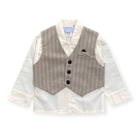 90～95cm｜80's-90's VINTAGE｜USA製 Classic Shirts & Gilet & Shorts 3piece Set