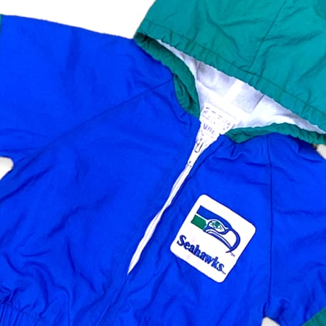 80cm｜90's VINTAGE｜Seattle Seahowks Nylon Hoodie JKT