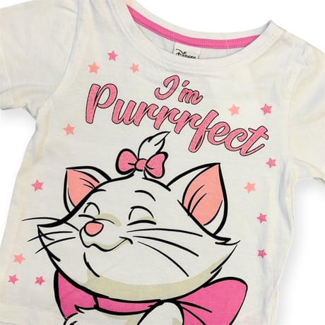 100～110cm｜USED｜Disney The Aristocats Marie S/S T-shirt