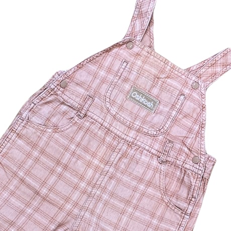 90～100cm｜OLD｜OSHKOSH B'GOSH Check Corduroy Overalls