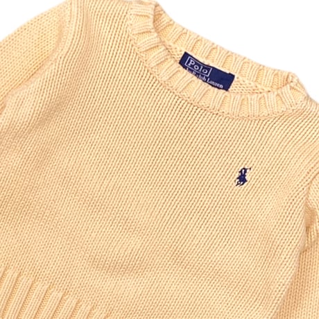 90～100cm｜00's USED｜Ralph Lauren Cotton Knit Sweter