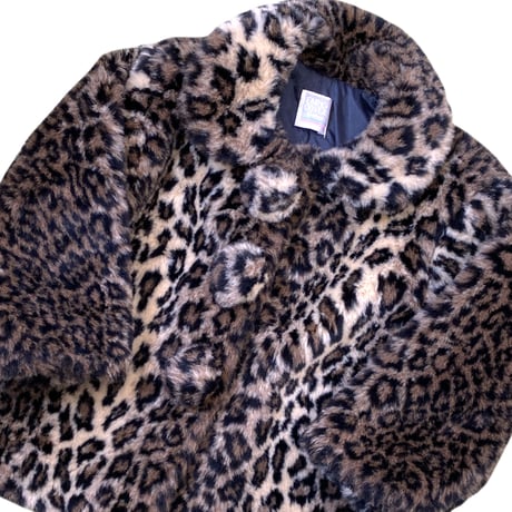 110～130cm｜VINTAGE｜ENRICO COVERI Leopard Fur JKT
