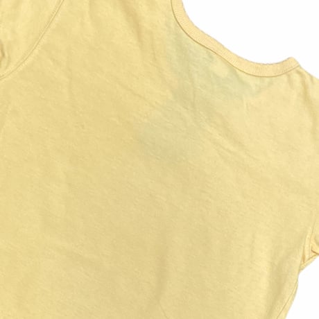 120cm｜90's VINTAGE｜LAND'S END Plain Ribbon S/S T-shirt