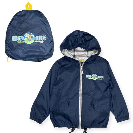 130～140cm｜90's-00's VINTAGE｜Disney on Tour Mickey Rain JKT in Bag