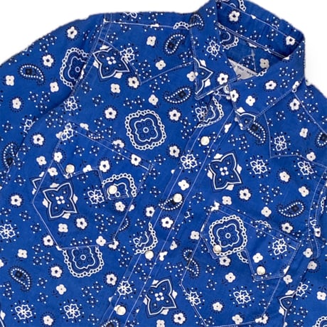 110～120cm｜80's VINTAGE｜Rockmount Paisley Western L/S Shirt