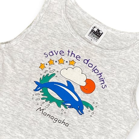 110～120cm｜80's-90's VINTAGE｜USA製 Dolphin Tank-top