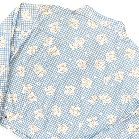 110～120cm｜VINTAGE｜MINI-K Gingham Check Bear JKT & Shorts Setup