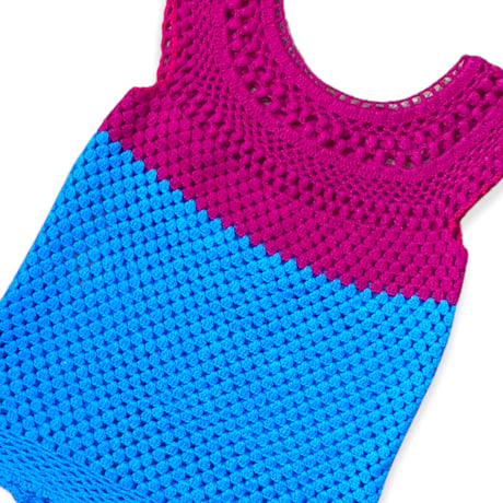 120cm｜VINTAGE｜Handmade Granny Knit Bustier