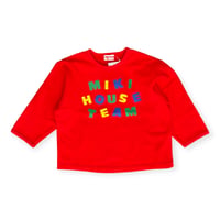 110～120cm｜90's-00's DEADSTOCK｜MIKIHOUSE Retro L/S Big Off Shoulder Sweat