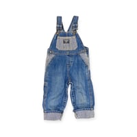 90cm｜USED｜OSHKOSH Denim×Hickory Overalls