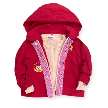 90cm｜VINTAGE｜MIKIHOUSE 2in1 Sweat ＆ Nylon JKT