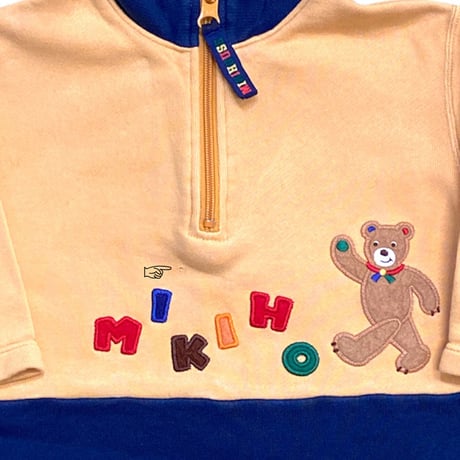 90cm｜VINTAGE｜MIKIHOUSE Half Zip Sweat