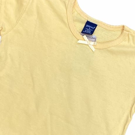 120cm｜90's VINTAGE｜LAND'S END Plain Ribbon S/S T-shirt