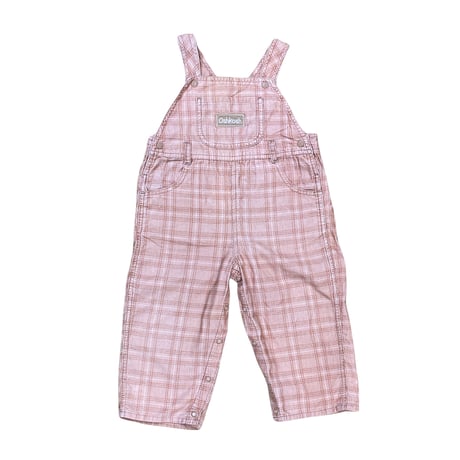 90～100cm｜OLD｜OSHKOSH B'GOSH Check Corduroy Overalls