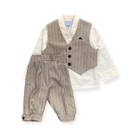 90～95cm｜80's-90's VINTAGE｜USA製 Classic Shirts & Gilet & Shorts 3piece Set