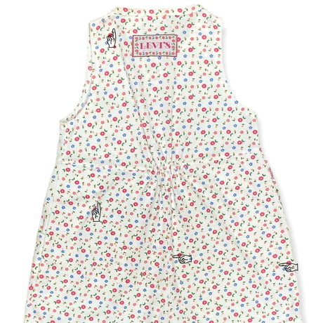 110cm｜90's VINTAGE｜Little Levi's Floral Salopette Rompers