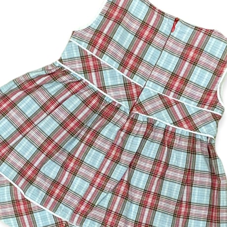 80cm｜90's VINTAGE｜OSHKOSH Check One-piece