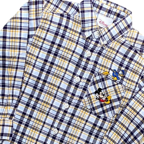 120cm｜USED｜Disney Check L/S Shirt